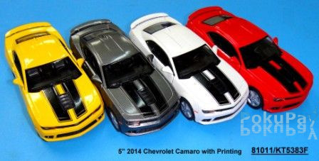 Автомодель Kinsmart (1:38) Chevrolet Camaro with printing 2014 Красная (KT5383FW)
