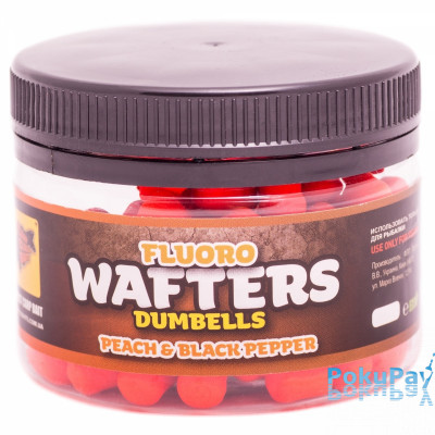 Бойлы CCBaits Fluoro Wafters Peach Black Pepper 30g (CCB002802)