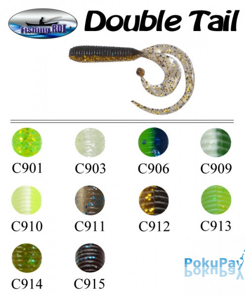 Fishing Roi Double Tail 40мм цвет-C910 (3806)
