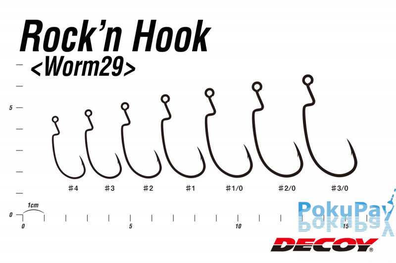 Гачок Decoy Worm29 Rockn Hook 01, 9шт