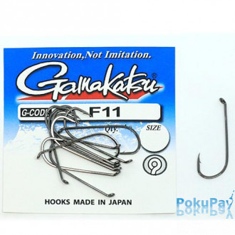 Гачки Gamakatsu F11 NS Black №10 12шт (147949-1000)