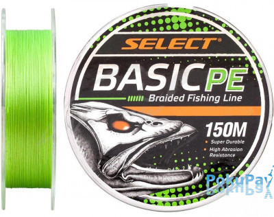 Шнур Select Basic PE Light Green 150m 0.24mm 40LB/18.2kg