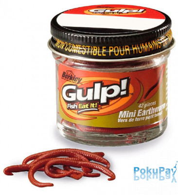 Berkley Gulp! Mini Earthworm Red (Червь красный) (1102714)