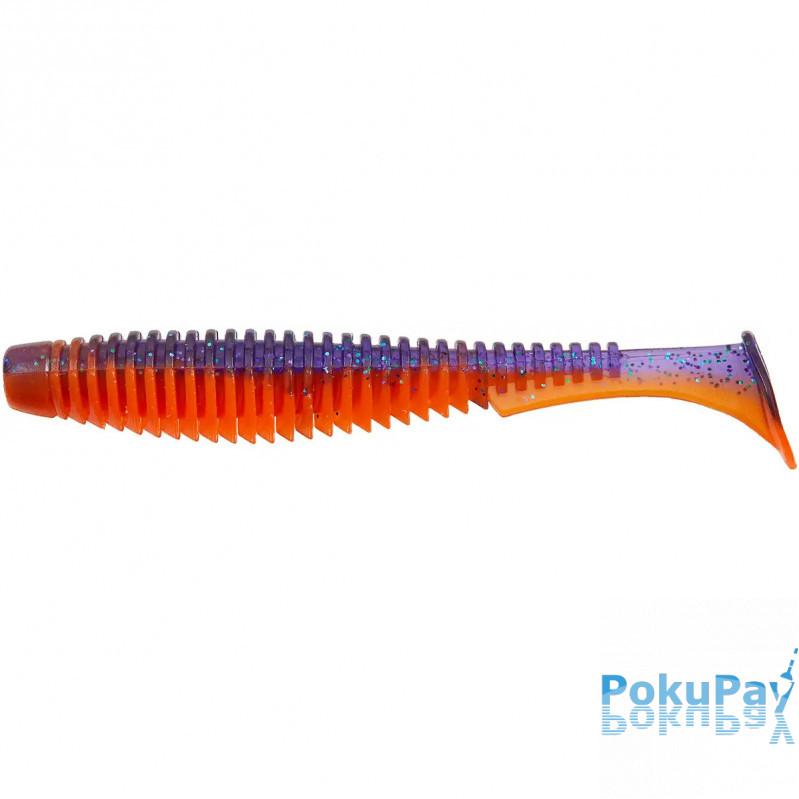 Віброхвост FishUP U-Shad 4 #207 - Dark Violet/Orange 8шт