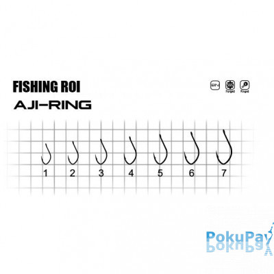Крючок Fishing ROI Aji-Ring №2 14шт (147-08-002)