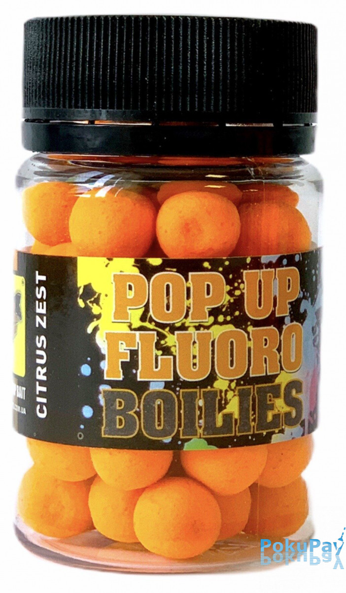 Бойлы CCBaits Fluoro Pop-Ups Citrus Zest (Цитрусовые) 10mm 20g (CCB002895)