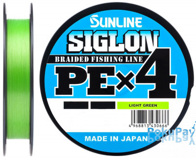 Шнур Sunline Siglon PE X4 Light Green 150m #2.5/0.270mm 40lb/18.5kg