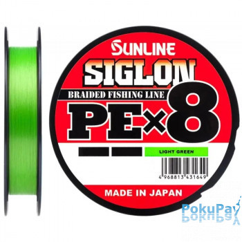 Шнур Sunline Siglon PE X8 150m салатовый #1.2/0.187mm 20lb/9.2kg