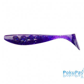 Віброхвіст FishUP Wizzle Shad 5 #060 - Dark Violet/Peacock&amp;Silver 4шт