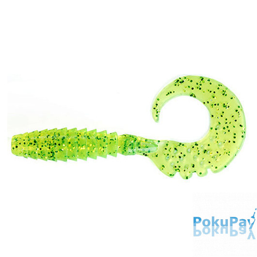 Твістер FishUP Fancy Grub 1 #026 - Flo Chartreuse/Green 12шт