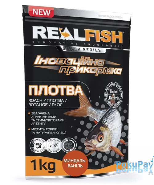 Real Fish Плотва Миндаль-ваниль 1кг