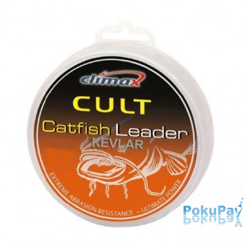 Поводковий матеріал Climax Cult Catfish Kevlar Leader 20m 1.3mm 150kg olive