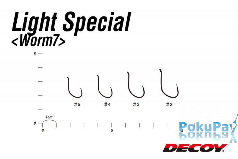 Гачок Decoy Worm7 Light Special 02, 9 шт
