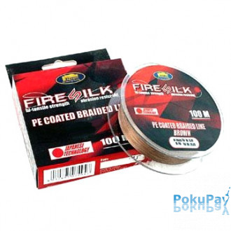 Шнур Lineaeffe Fire Silk PE Coated 100м 0.18мм 12.95кг Made in Japan (3008118)