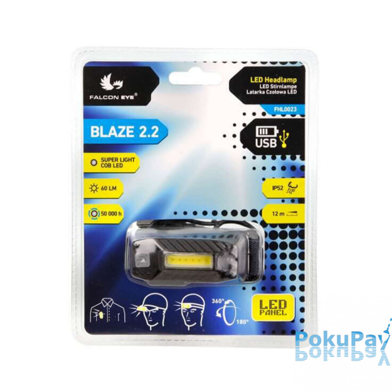 Ліхтар Falcon Eye Blaze 2.2 (60 Lm) USB Rechargeable (FHL0023)