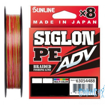 Шнур Sunline Siglon PE ADV х8 150m мультиколор #0.4/0.108mm 5lb/2.3kg