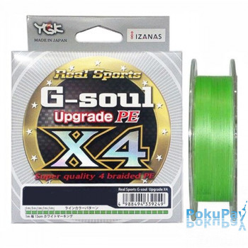 Шнур YGK G-Soul X4 Upgrade 200m салатовый #0.25/0.08mm 5lb/2.5kg