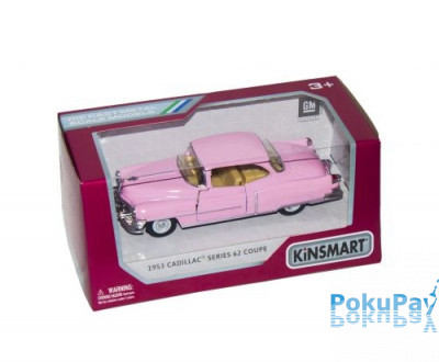 Автомодель Kinsmart (1:43) Cadillac Series 62 Coupe 1953 Розовая (KT5339W)