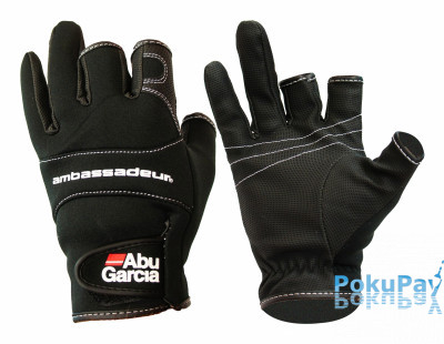 Abu Garcia Stretchable Neoprene Gloves L (1202023)