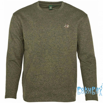 Пуловер Orbis Textil Herrenpullover Strick-Fleece L оливковий