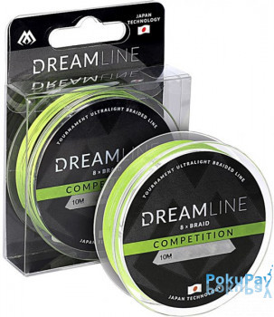 Шнур Mikado Dream Line Competition 10m 0.20mm 20.83kg fluo green (ZDL000FG-10-020)