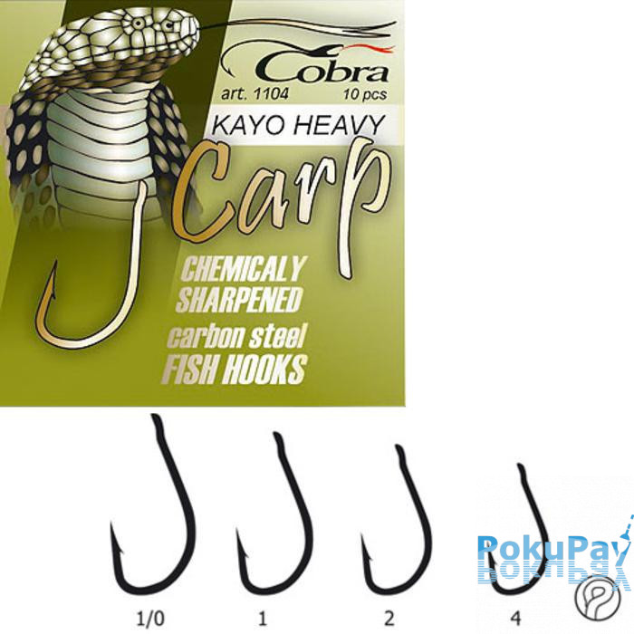 Гачок Cobra Carp Kayo Heavy 004 10шт (C1104NSB-004)