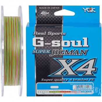 Шнур YGK Super Jig Man X4 200m мультиколор #2.5/0.270mm 35lb
