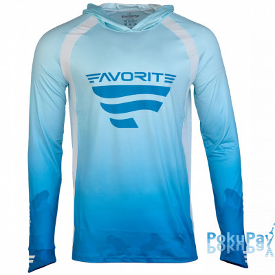 Реглан Favorite Hooded Jersey F Logo 3XL блакитний
