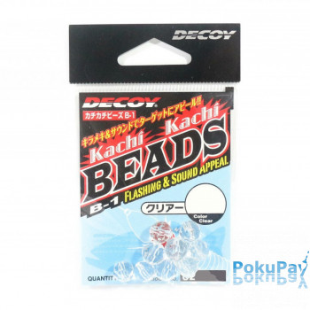 Бусинка Decoy B-1 Kachi Kachi Beads clear M, 9 шт