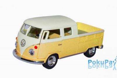 Автомодель Kinsmart (1:34) Volkswagen Bus Double Cab 1963 Pastel Color Желтая (KT5387WY)