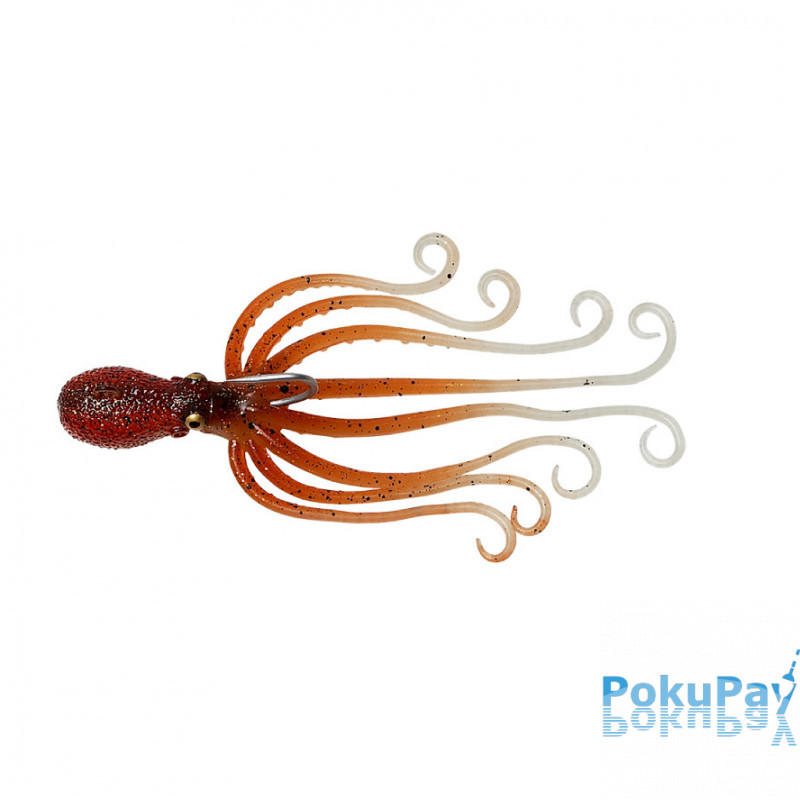 Октопус Savage Gear 3d Octopus 15cm 70g Sinking Brown Glow