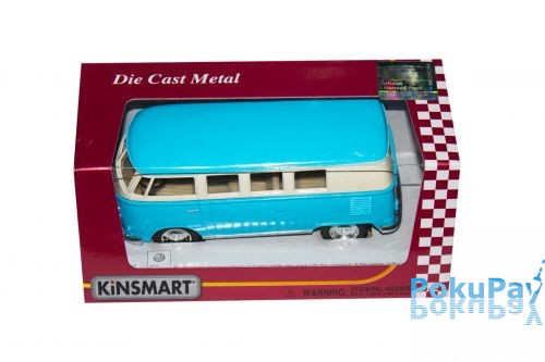 Автомодель Kinsmart (1:32) Volskwagen Classical Bus Pastel Color 1962 Голубая (KT5060WY)