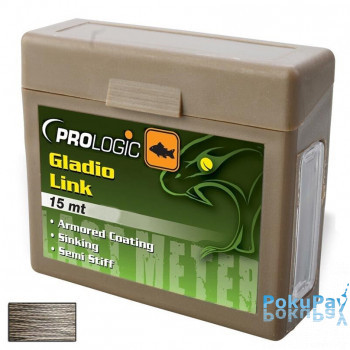 Повідковий матеріал Prologic Gladio Link 15m 40lbs Coated Camo Brown