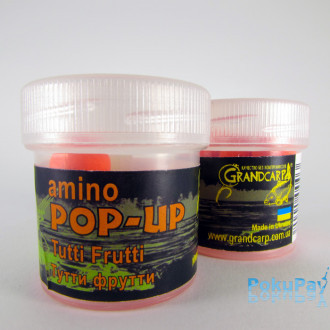 Бойли Grandcarp Amino POP-UP one-flavor Tutti Frutti (Тутті Фрутті) 10mm 15шт (PUP010)