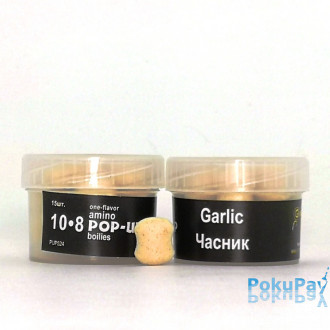 Бойли плаваючі Grandcarp Amino Pop-Up Garlic (Часник) 10x8mm 15шт (PUP524)