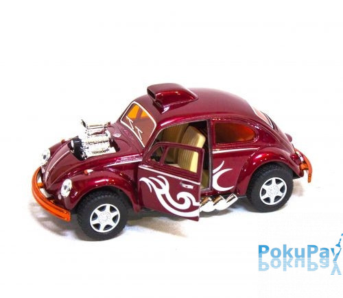 Автомодель Kinsmart (1:32) Volkswagen Beetle Custom-Dragracer Красная (KT5405W)