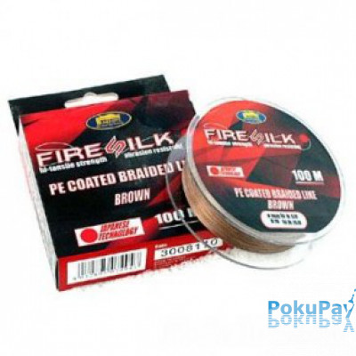 Шнур Lineaeffe Fire Silk PE Coated 100м 0,30мм FishTest-20,01кг Made in Japan (3008130)