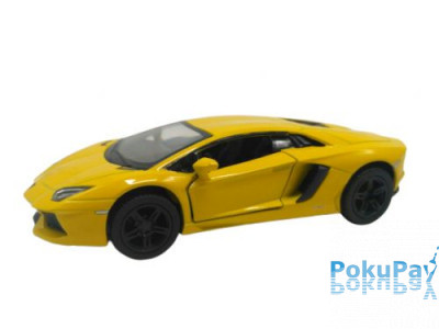 Автомодель Kinsmart (1:38) Lamborghini Aventador LP700-4 Желтая (KT5355W)