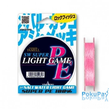 Шнур Yamatoyo PE Light Game Flash Pink 75m #0.6 8lb рожевий