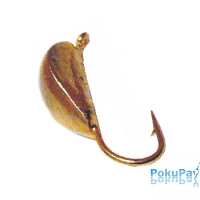 Мормышка вольфрамовая Sunfish Ракушка с ушком 0,6г 3мм Золото (2230-GO)