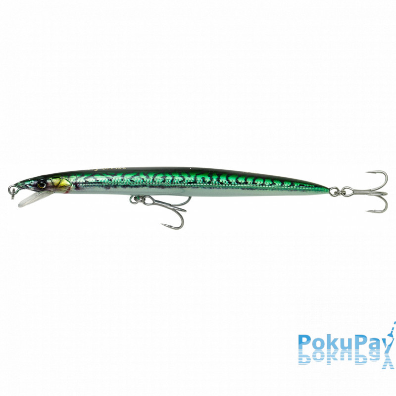 Воблер Savage Gear Sandeel Jerk Minnow SF 145mm 14g Green mackerel PHP