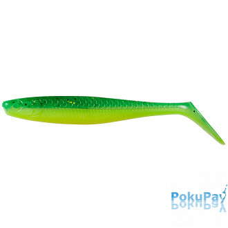 Силиконовая приманка DAM Effzett Slim Shad Paddle Tail 10см uv green/lime (pak 48)
