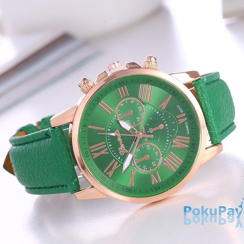 Жіночий годинник Geneva Platinum Green